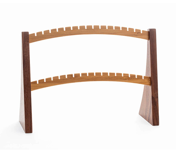 Mini Jewelry Organizer - Purple Heart and Bamboo